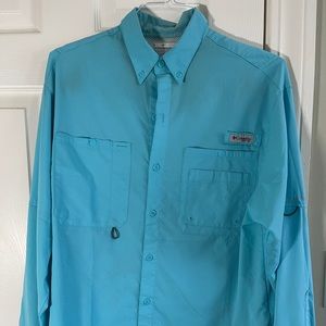 Men’s Columbia Tamiami II PFG Shirt medium Good Condition